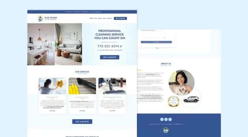 banner: Five Stars House Cleaning
